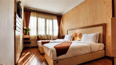 اتاق دو تخته تویین هتل پامچال تهران اتاق دو تخته تویین هتل پامچال تهران